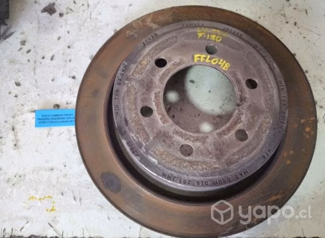 Disco Tambor Freno Trasero Izquierdo (FFL048) Ford