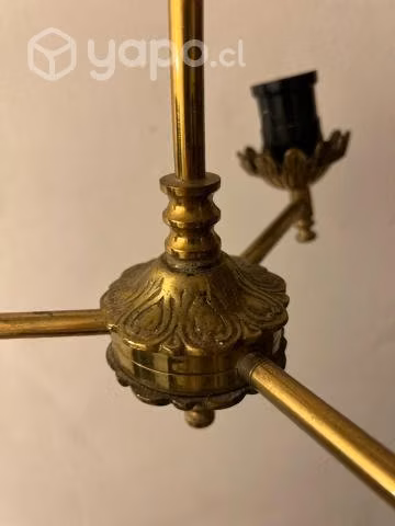 Lampara colgante de bronce 3 ampolletas
