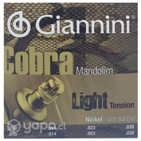 Giannini Cobra Mandolina 8 Cuerdas Bronce 80/20