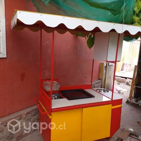 Carro de comidas con accesorios