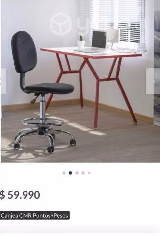 Silla de escritorio, cajero o bar, buen estado - Imagen 4