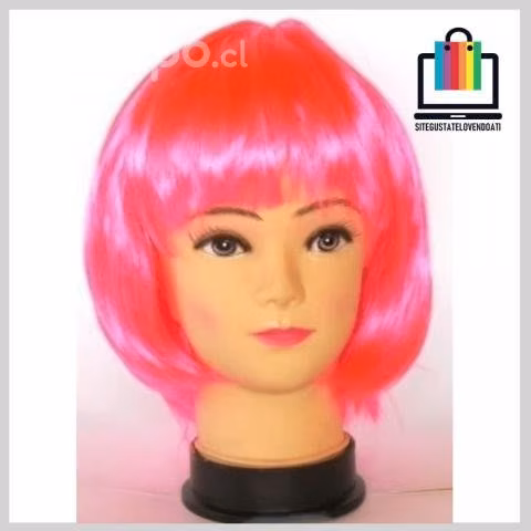 Peluca Melena Fucsia - Imagen 2