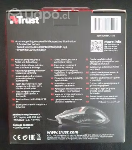 Mouse Gamer Trust Ziva