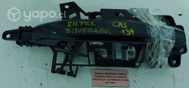Manilla Exterior Puerta Tras Der Chv Silverado 5.3