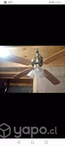 Lámpara abanico antigua