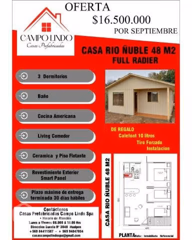 Casas prefabricadas Campo Lindo