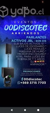 Arriendo de sonido y luces
