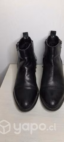 Botin negro cuero - Imagen 2