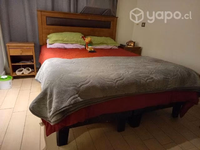 Cama rosen ergo T 2plazas + respaldo +2 veladores - Imagen 2