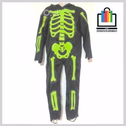 Traje de Calavera Flúor