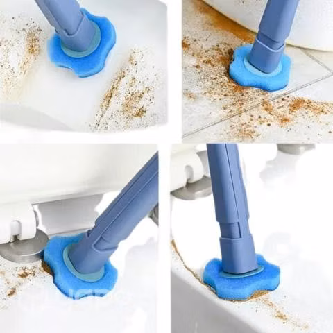 Limpiador Escobilla Para Baño Con 10 Repuestos