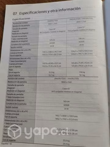 Television Samsung Curva 55 Pulgada 4K