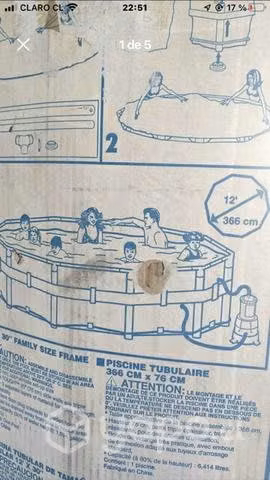 Piscina de 366cm X 76 cm