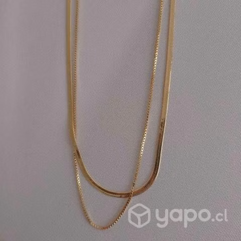 Cadenas y collares bañados en oro de 14K y 18K