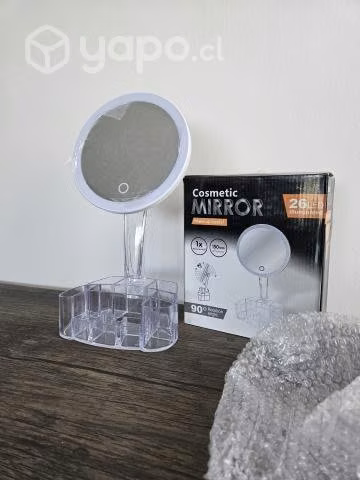 Acrílico de maquillaje espejo led
