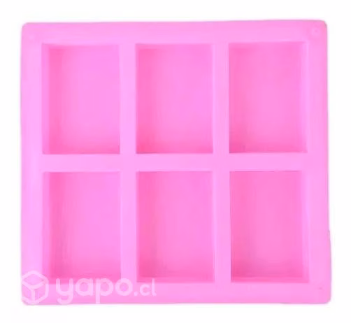 Molde De Silicona Para Jabon Rectangular 6 Divisio - Imagen 2