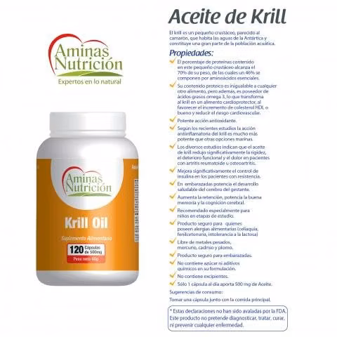Vitamina "krill oil" omega 3 concentrado - natural