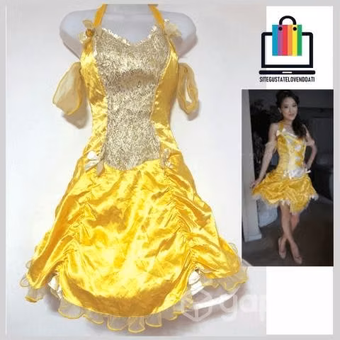 Disfraz de Princesa Bella y Bestia con Falso