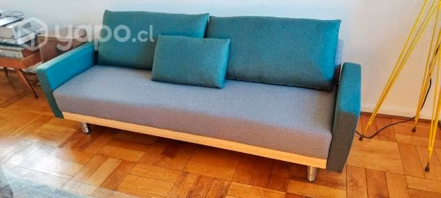 Sillon Futón Florida Verde/Gris
