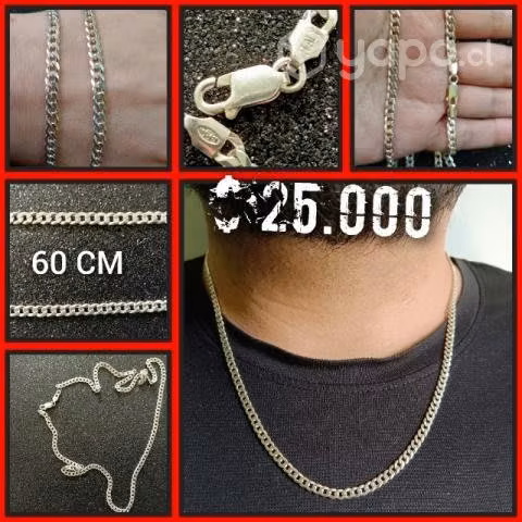 Hermosas cadenas de Plata 925 originales