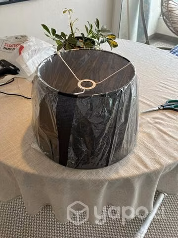 Pantalla para lámpara colgante negra traslúcida