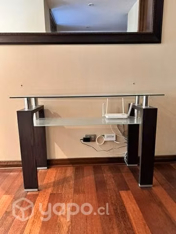 Mesa de entrada vidrio