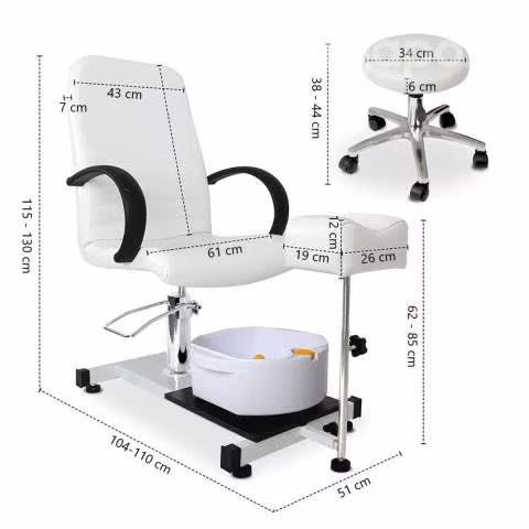 Silla de pedicuro con silla alta calidad