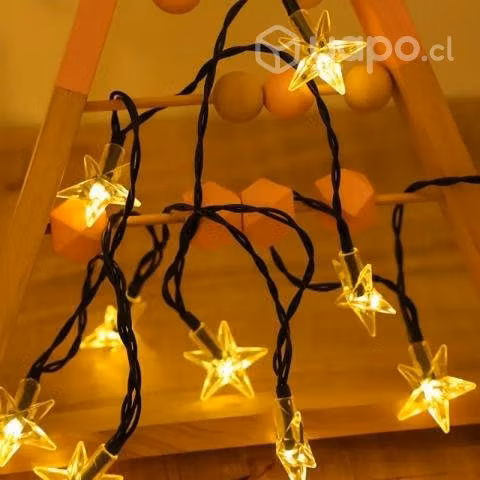 Luces De Cadena De Estrellas Solares Para Exterior