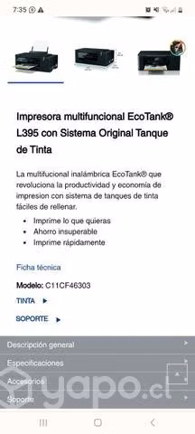 Impresora multifuncional