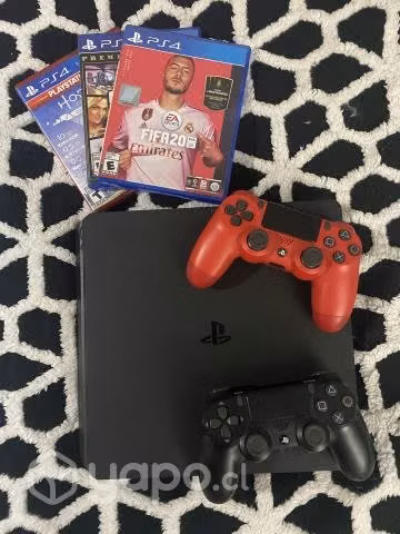 Ps4 + 2 controles+ 4 juegos