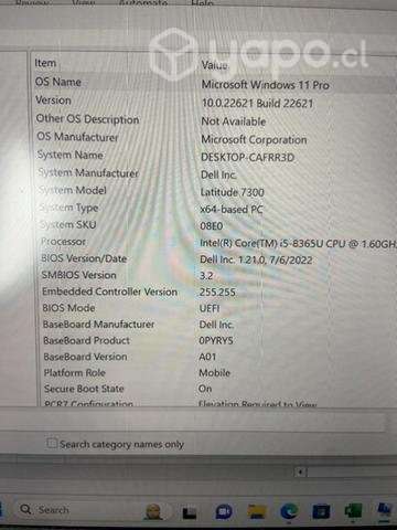 NoteBook Dell Latitue 7300 - Imagen 6