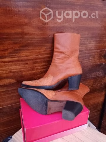 Botas Cortas Texanas Cuero ( 36 ) - Imagen 2