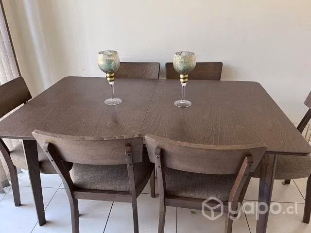 Comedor extendible 6 sillas