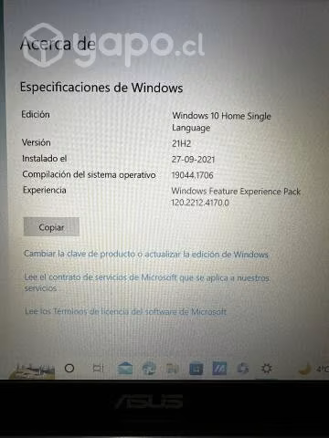 Notebook NUEVO marca ASUS