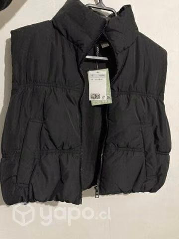 Parka negra sin mangas NUEVA H&M