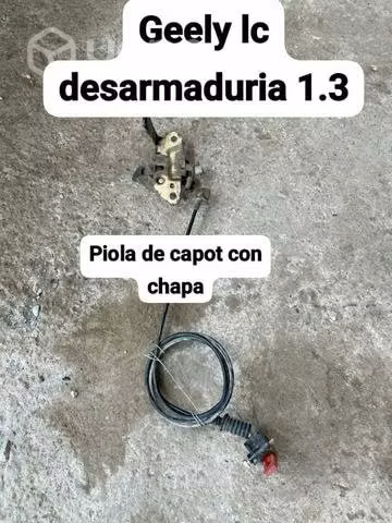 Piola de capot con chapa Geely lc