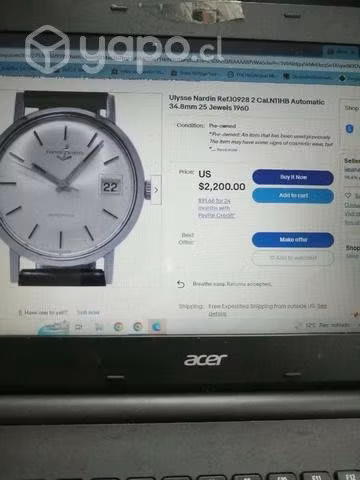 Reloj antiguo automático ulysse nardin