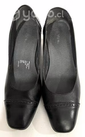 Zapato De Cuero Marca 16 hrs N*38 Negro