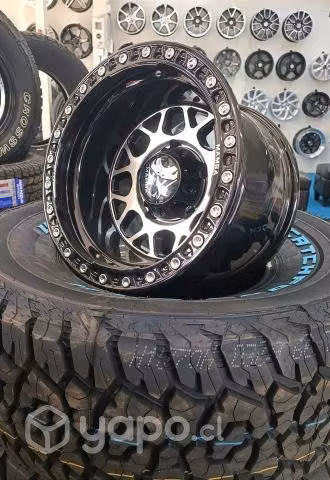 Llantas 15x10 5x139 Mamba + neumaticos Liquidacion