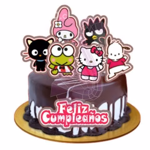 Kit Imprimible TopperCake Digital Sanrio