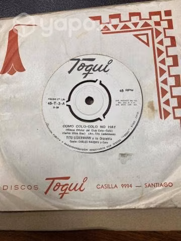 Disco Vinilo Himno Colo Colo
