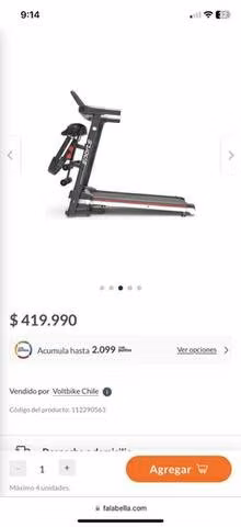 Trotadora caminadora voltbike 2.0 hp - Imagen 2