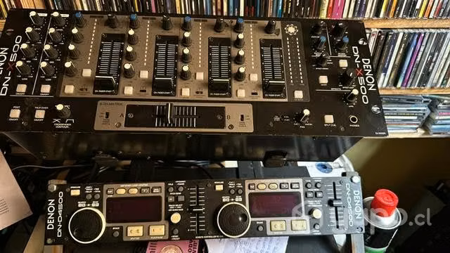 Denon 4500 y mezcladora denon
