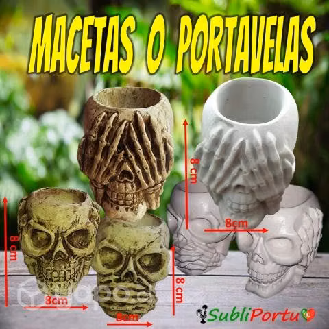 Macetas De Calaveras Al Mayor O Detalle
