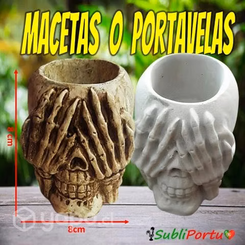 Macetas De Calaveras Al Mayor O Detalle