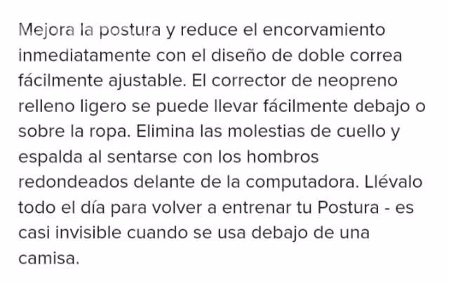 Corsé ortopédico