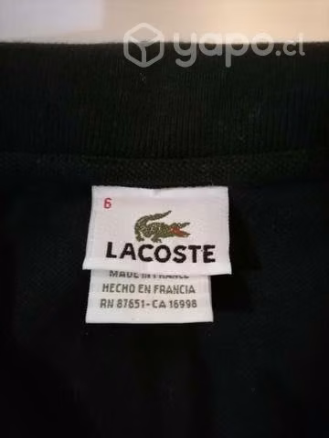 Poleras lacoste talla s.