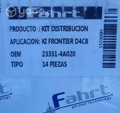 Kit de distribución kia frontier d4cb 14 piezas