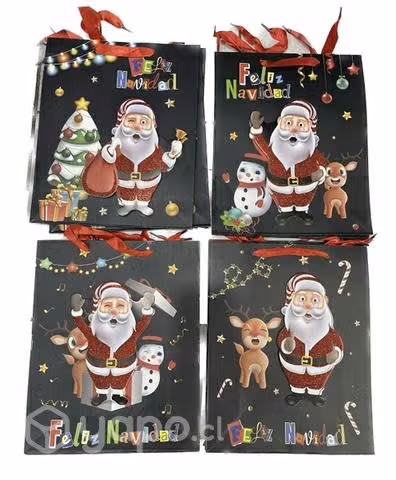 Bolsa Navidad 3D medianas x docena