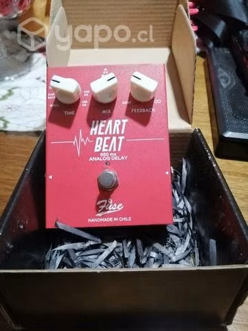 Pedal efecto de guitarra FUSE DELAY heart beat